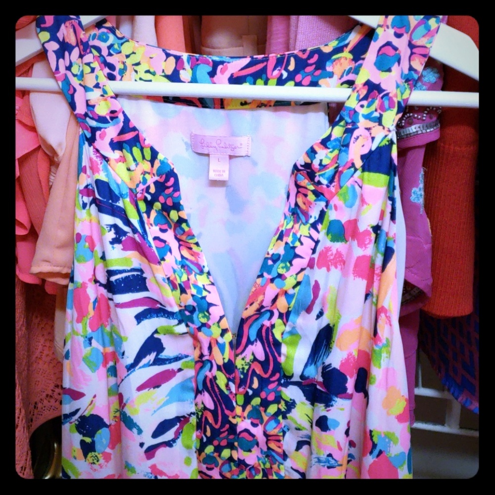 Lilly Pulitzer Large Beautiful Blouse!